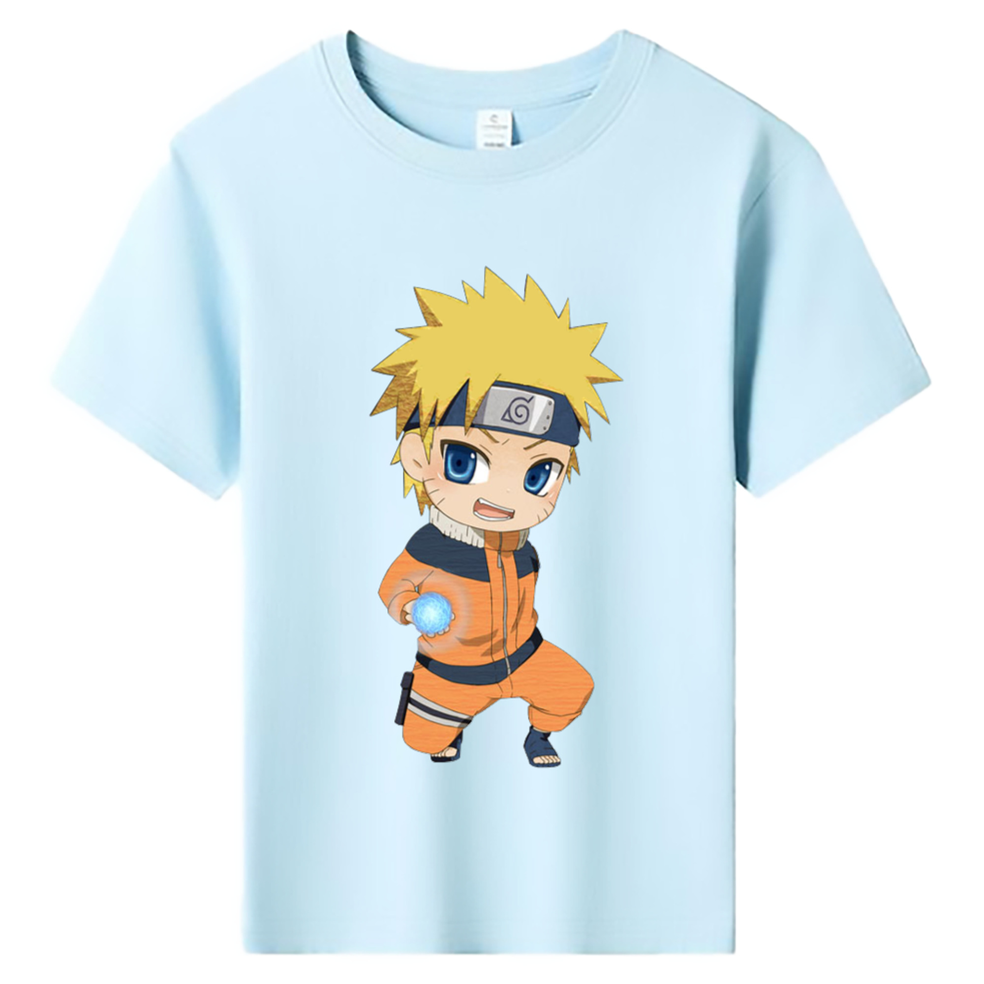 （画像用） NARUTO -ナルト- うずまき ナルト Uzumaki Naruto 綿100％キッズTシャツ（フロントプリント）